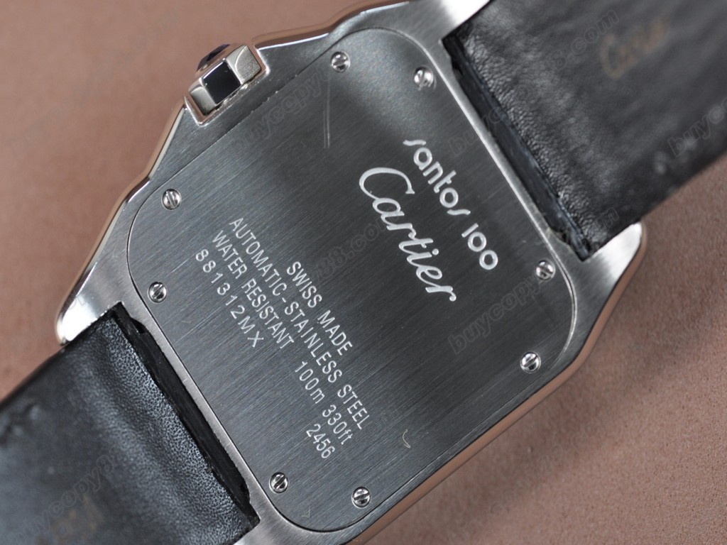 卡地亞【男性用】Santos TT/LE/White Swiss Eta 自動機芯搭載.振頻每小時 28,800 次 2