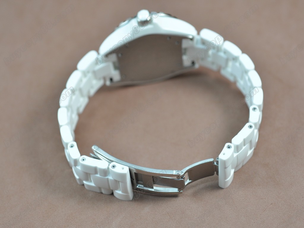 香奈兒【男性用】 J12 White Full Ceramic Swiss Eta 2824-2 自動機芯搭載5