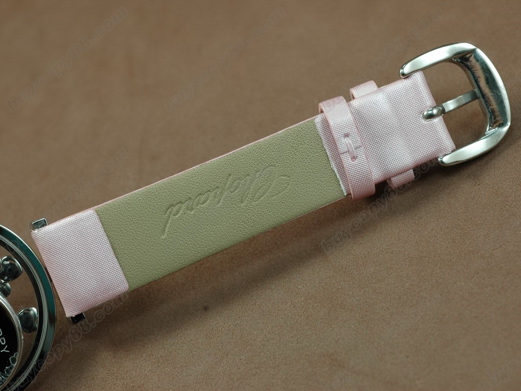 蕭邦錶【現貨 女用】Happy Diamonds Ladies Pink Strap Swiss石英錶3