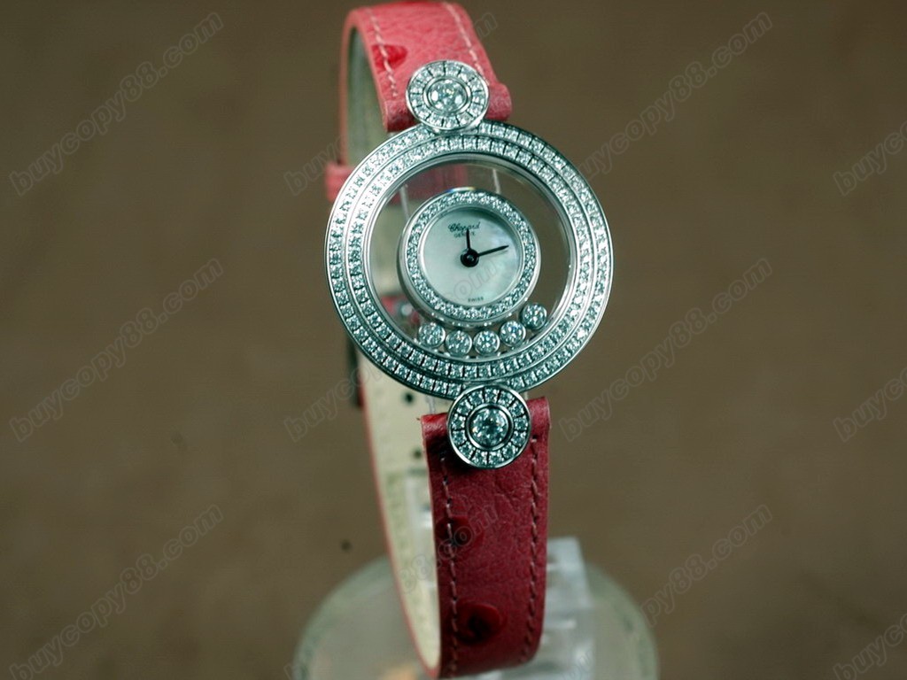 蕭邦錶【女性用】 Happy Diamonds Ladies SS Case White Dial Swiss 石英機芯搭載5