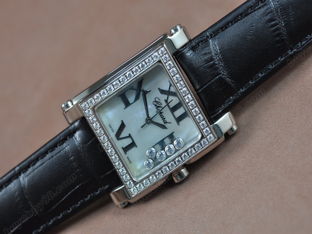 蕭邦錶【女性用】 Happy Diamonds Ladies SS Case White Dial Swiss石英機芯搭載3