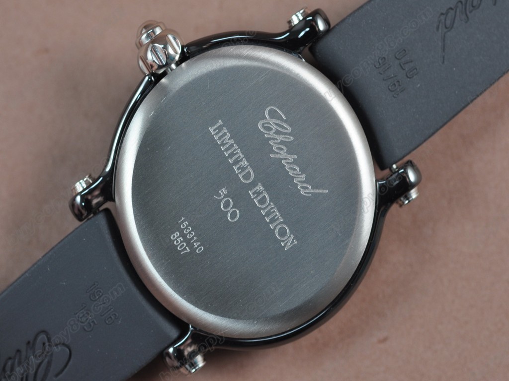 蕭邦錶【女性用】 Happy Sports PVD/LE White dial Swiss 石英機芯搭載3