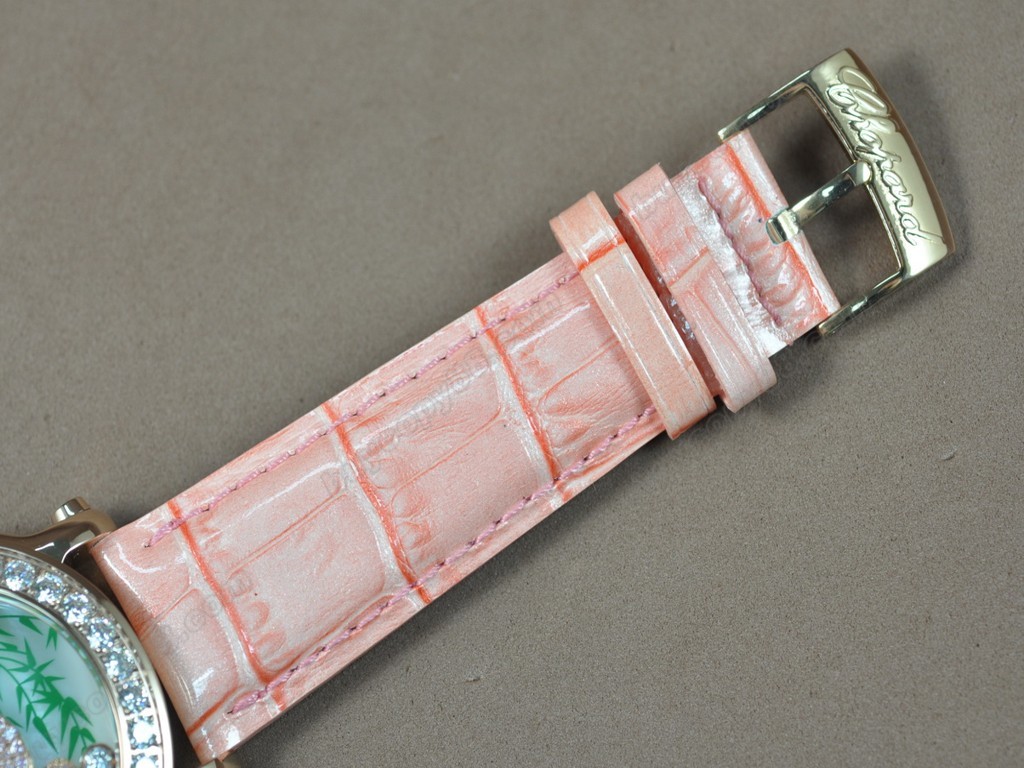 蕭邦錶【女性用】Happy Sports Animal Kingdom RG/LE Diam White Dial Swiss石英機芯搭載2