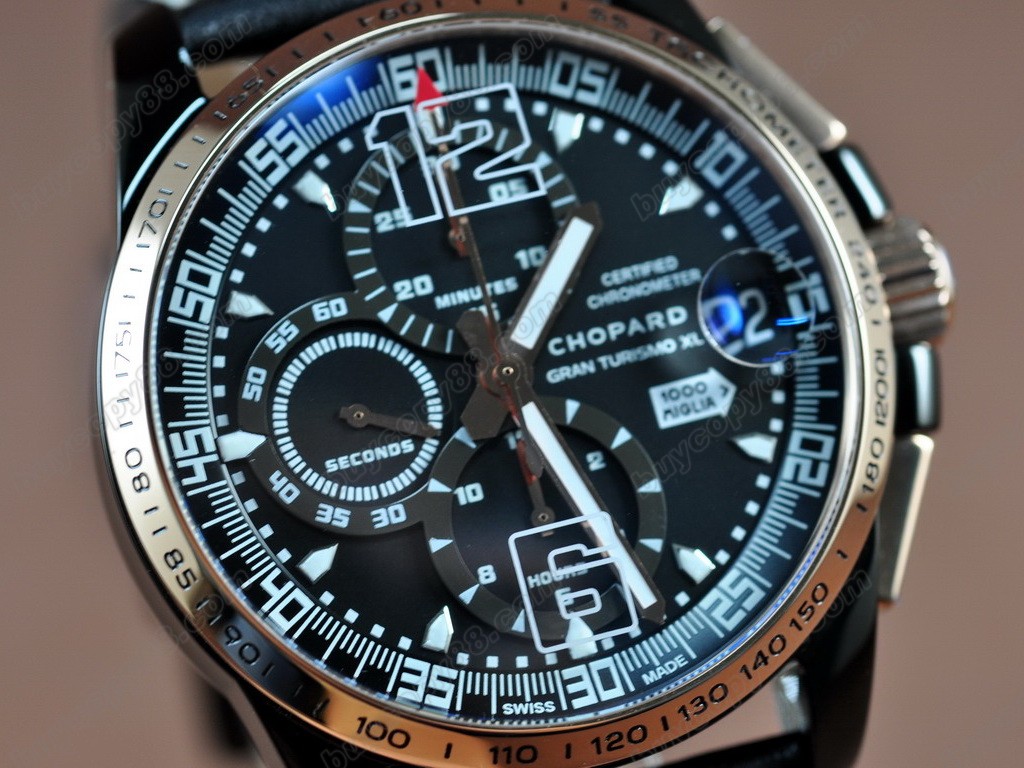 蕭邦錶 【男性用】 Mile Miglia GTXXL Chrono RG/PVD Blk A-7750自動機芯搭載7