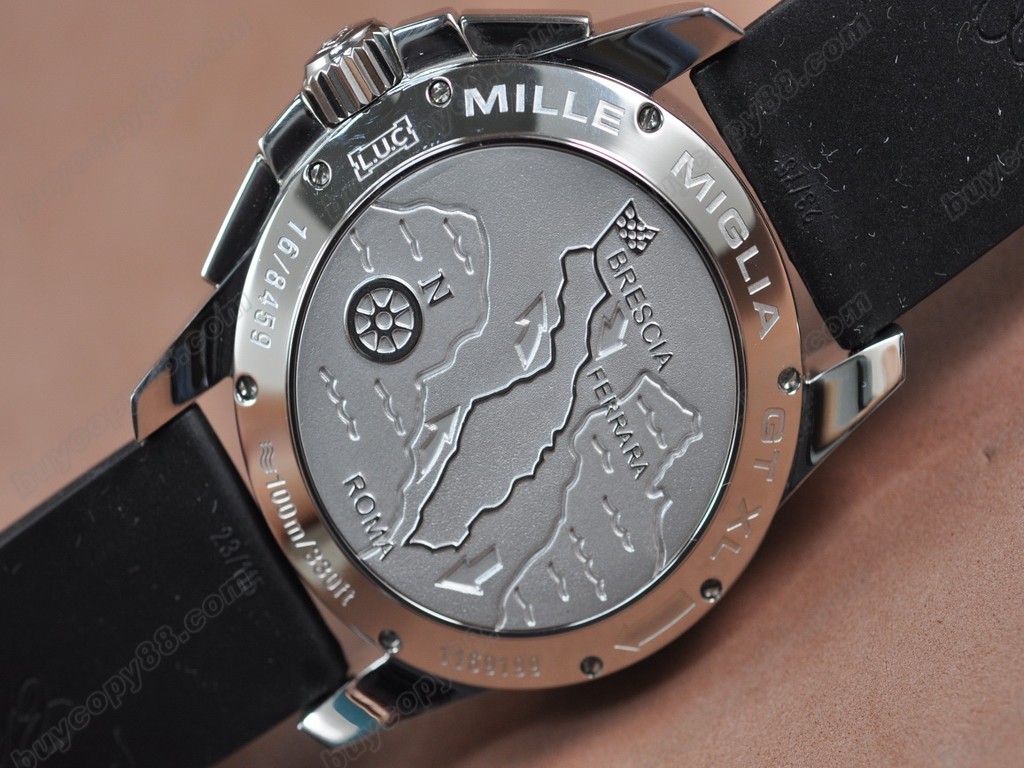 蕭邦錶 【男性用】 Mile Miglia GTXXL Chrono SS/RU/Blk Asian 7750 自動機芯搭載1