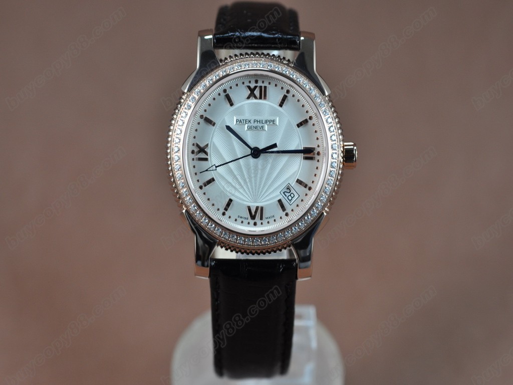 百達翡麗【男性用】 Classics RG/LE/Diam White Swiss Eta 2824-2自動機芯搭載5