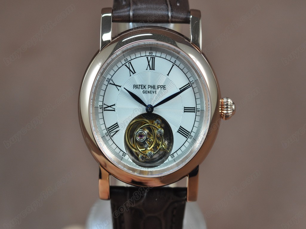 百達翡麗【男性用】Classic RG/LE White Flying Tourbillon 手上鏈搭載1