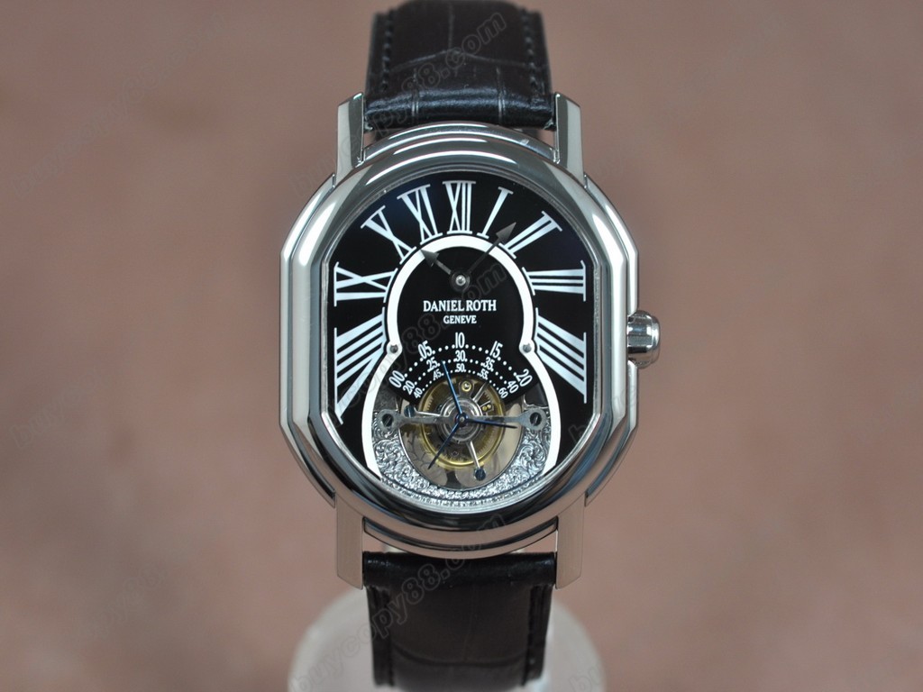 丹尼爾．羅斯 【男性用】 Tourbillon 8 Days SS/LE Black dial手上鏈搭載0