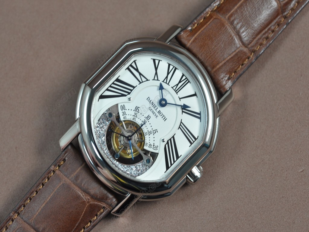 丹尼爾．羅斯 【男性用】 Tourbillon 8 Days SS/LE White dial 手上鏈搭載2