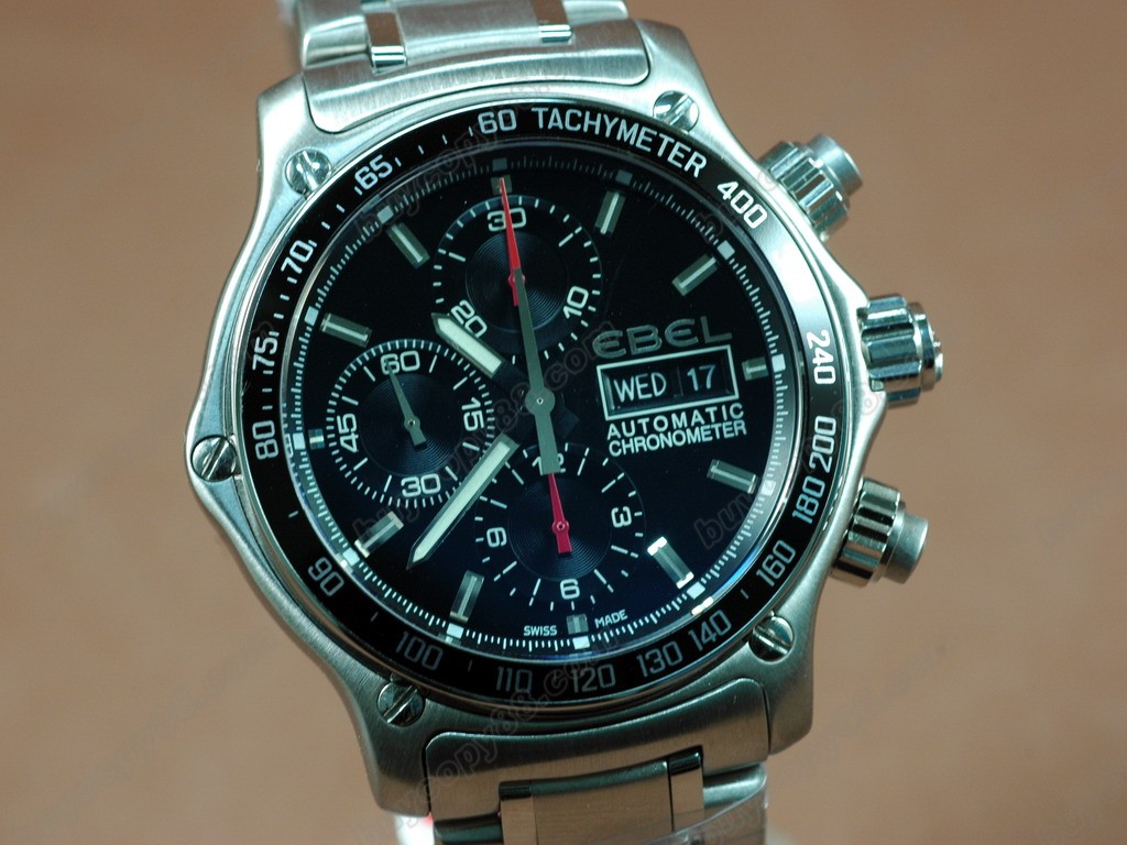 玉寶錶【男性用】1911 BTR137 Red Chrono SS/SS Black Asia 7750自動機芯搭載．振頻每小時 28,800 次0