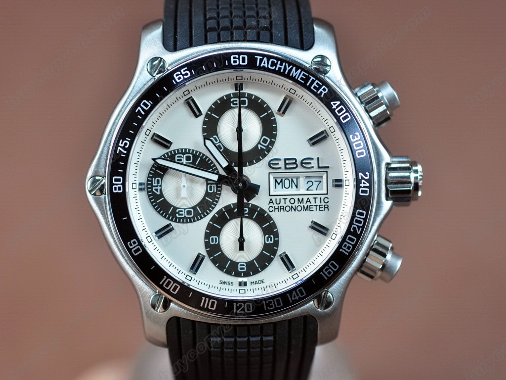 玉寶錶【男性用】 1911 Discovery Chrono SS/RU White Asia 7750 自動機芯搭載．振頻每小時 28,800 次10