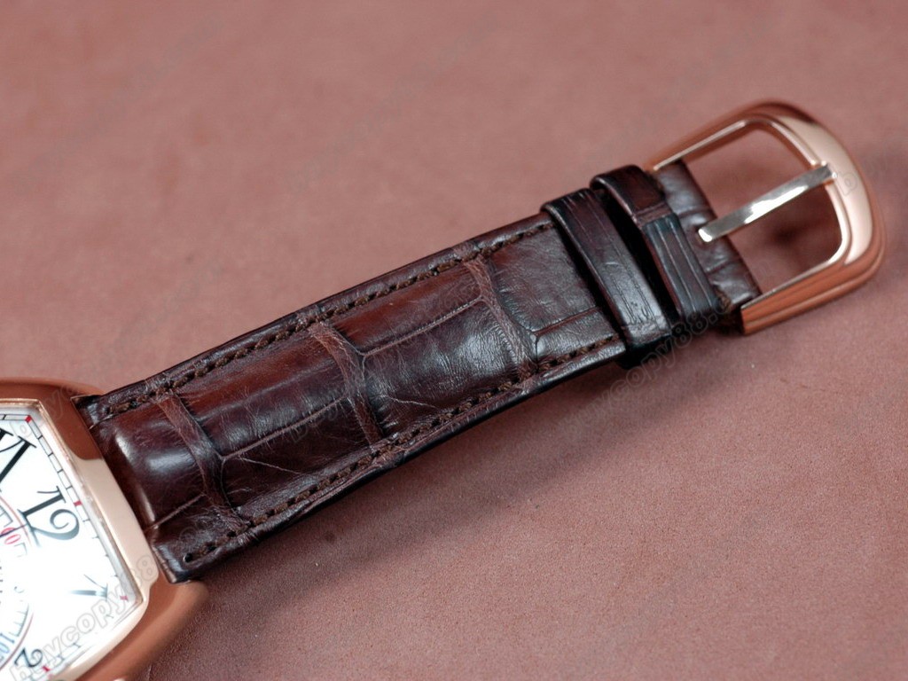 法蘭克穆勒【男性用】Casablanca Chronographe RG/LE White A-7750自動機芯搭載．振頻每小時 28,800 次9