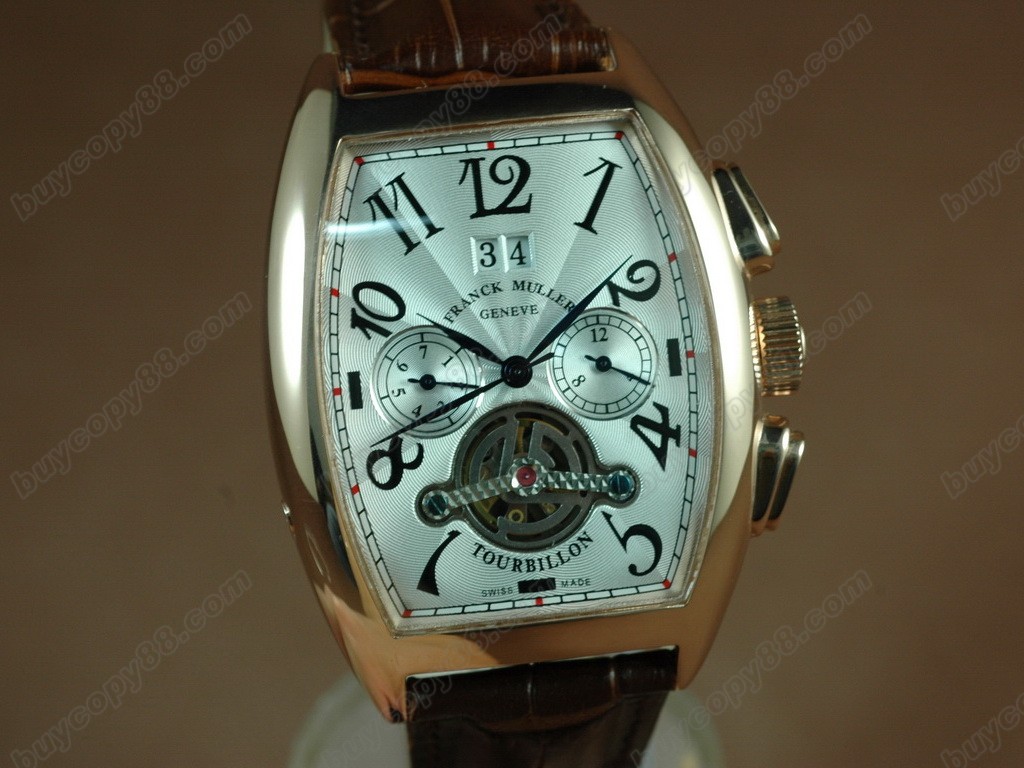 法蘭克穆勒【男性用】Casablanca RG Case Tourbillon 手上鏈搭載10