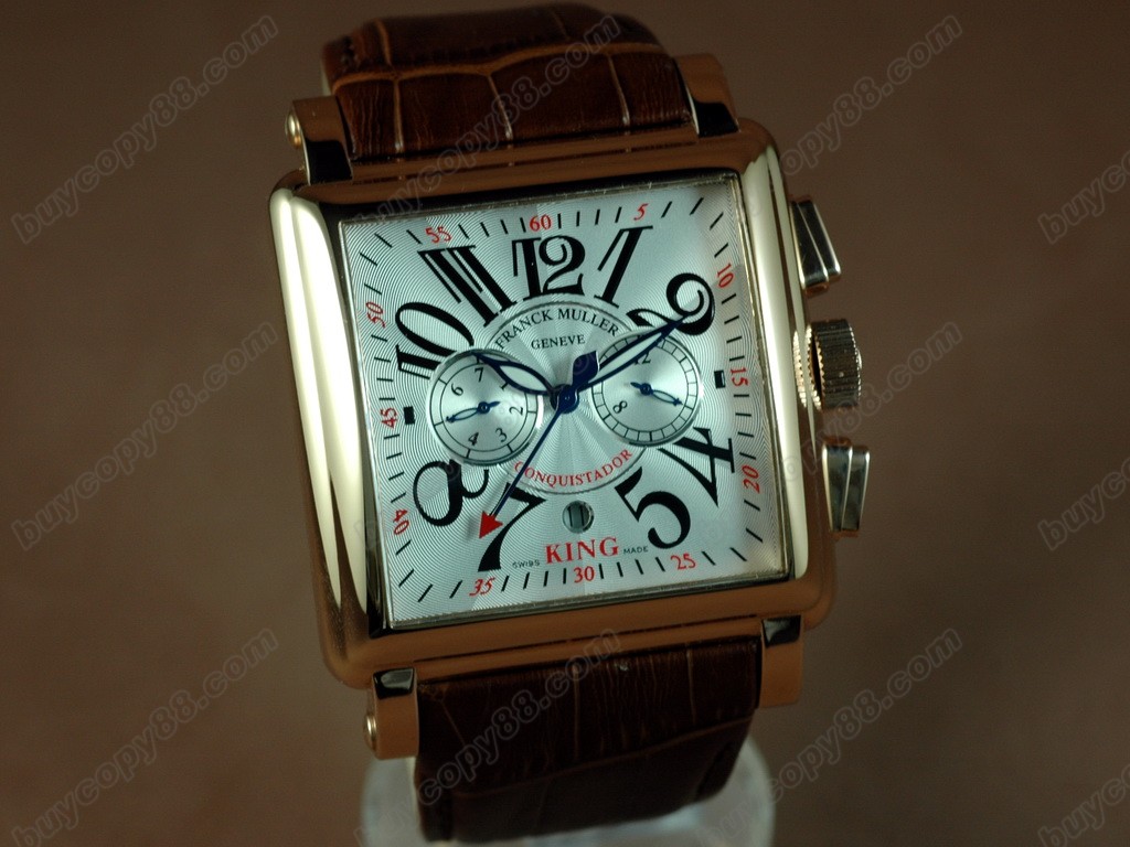 法蘭克穆勒【男性用】 H Size Conquistador SS/LE White 自動機芯搭載 0