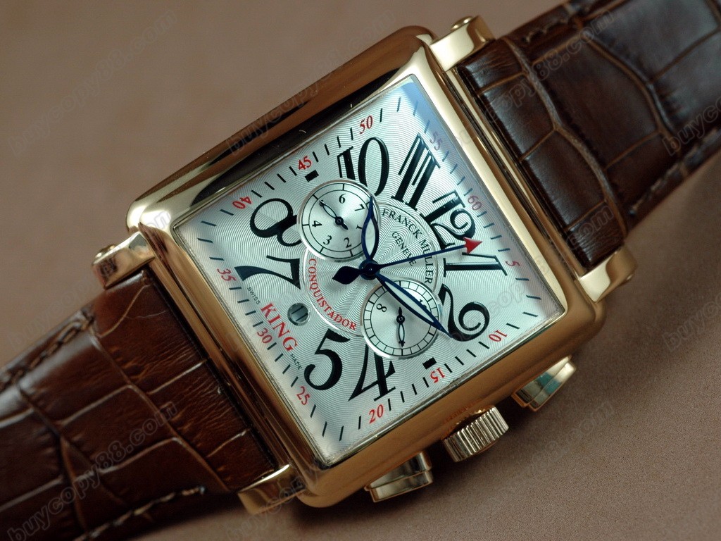 法蘭克穆勒【男性用】 H Size Conquistador SS/LE White 自動機芯搭載 4