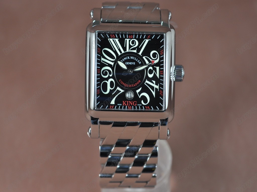 法蘭克穆勒【男性用】King Cortez 10000 Auto SS/SS Blk Swiss Eta 2824-2自動機芯搭載6