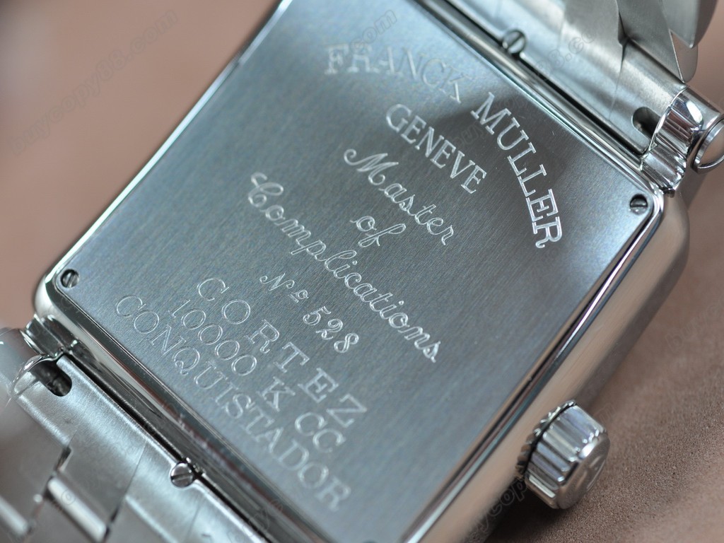 法蘭克穆勒【男性用】King Cortez 10000 Auto SS/SS Blk Swiss Eta 2824-2自動機芯搭載1