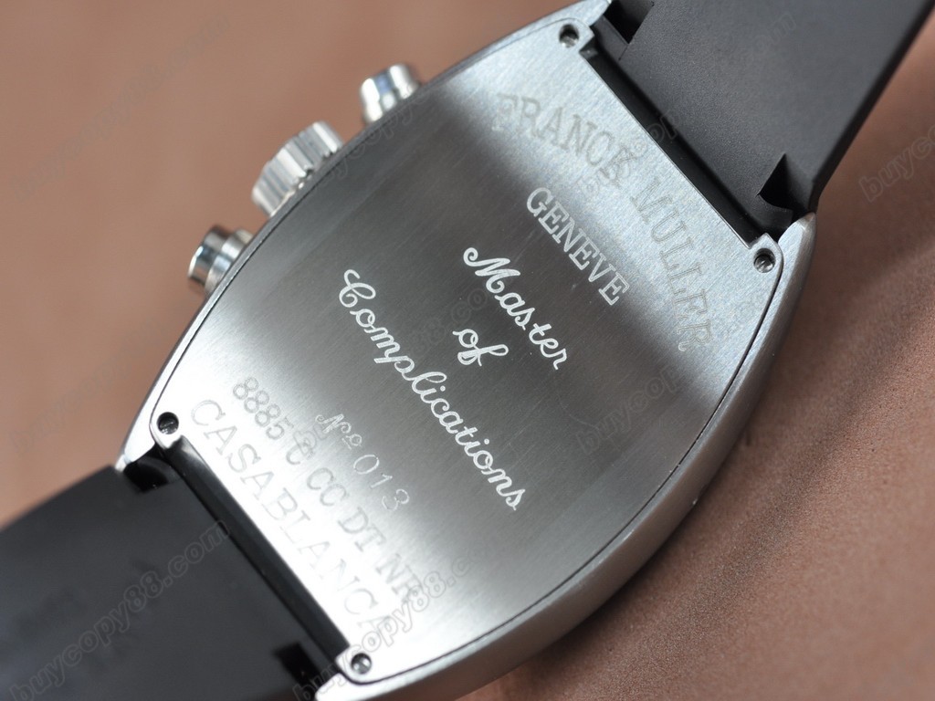 法蘭克穆勒【男性用】Casablanca Chrono SS/LE Black A-7750 自動機芯搭載.振頻每小時 28,800 次6