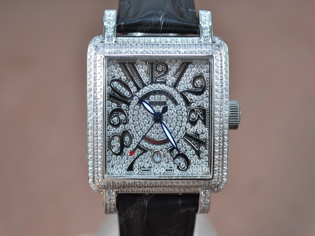 法蘭克穆勒【男性用】 Conquistador Ladies SS/LE Diam Bezel and Dial Swiss 石英機芯搭載7