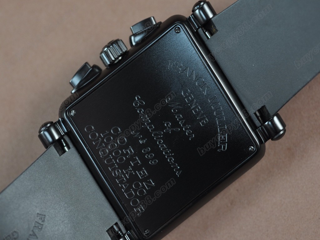 法蘭克穆勒【男性用】 Black King Conquistador PVD/RU Black dial A-7750自動機芯搭載.振頻每小時 28,800 次4