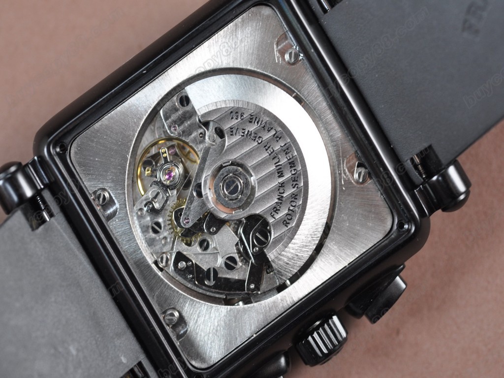 法蘭克穆勒【男性用】 Black King Conquistador PVD/RU Black dial A-7750自動機芯搭載.振頻每小時 28,800 次5