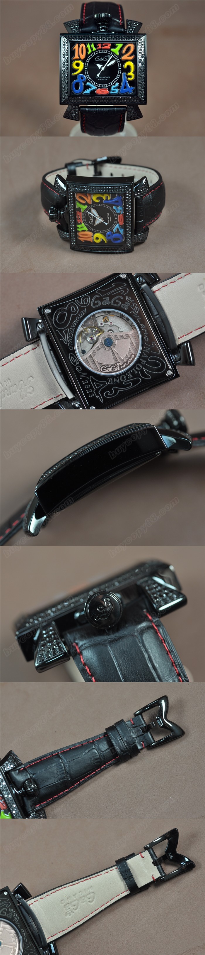 女神卡卡 GaGa Milano Napoleone PVD/LE/Diam 亞洲 2813 自動機芯搭載0