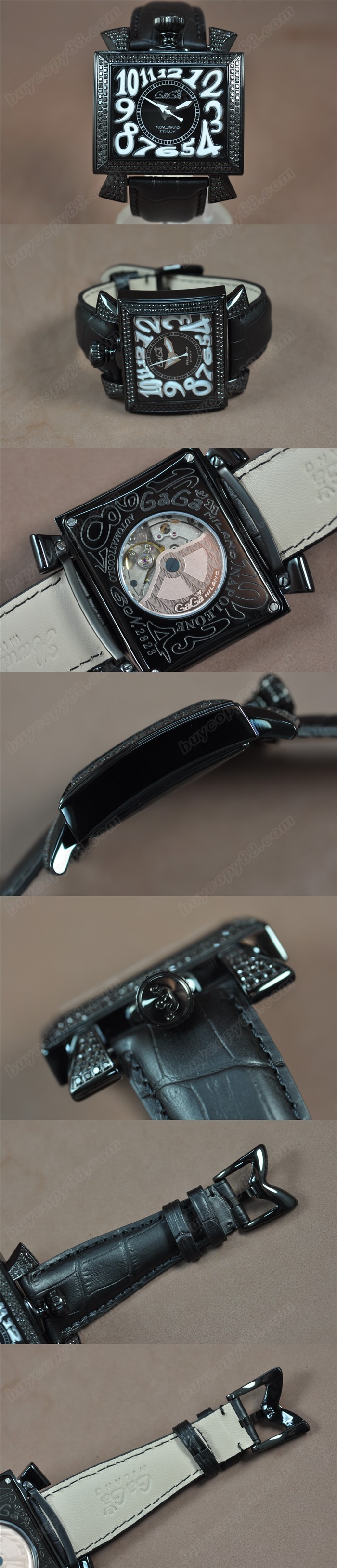 女神卡卡 GaGa Milano Napoleone PVD/LE/Diam 亞洲 2813 自動機芯搭載0