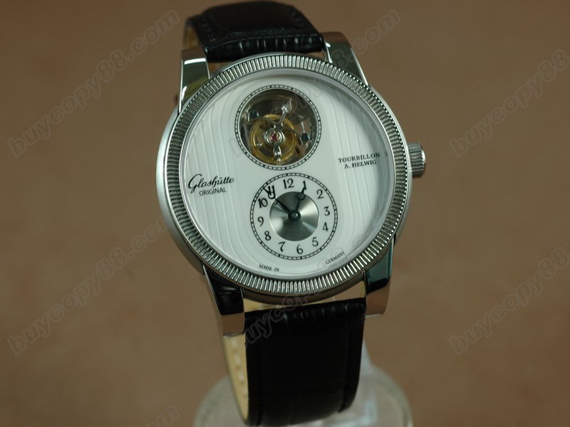 格拉蘇蒂 【男性用】Alfred Helwig Tourbillon 1 SS White Real フライング ドゥールビョン搭載10