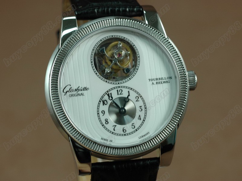 格拉蘇蒂 【男性用】Alfred Helwig Tourbillon 1 SS White Real フライング ドゥールビョン搭載0