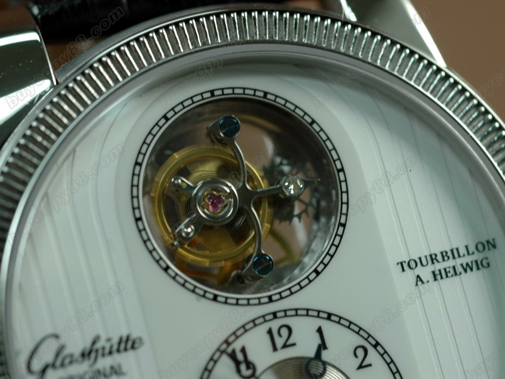 格拉蘇蒂 【男性用】Alfred Helwig Tourbillon 1 SS White Real フライング ドゥールビョン搭載1