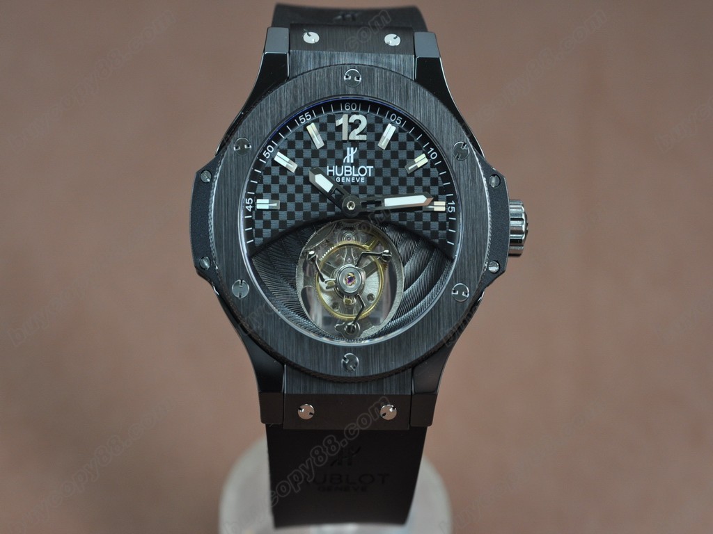 御博 【男性用】Aero Band 44mm RU/PVD Tourbillon Asian Manual 手上鏈搭載0