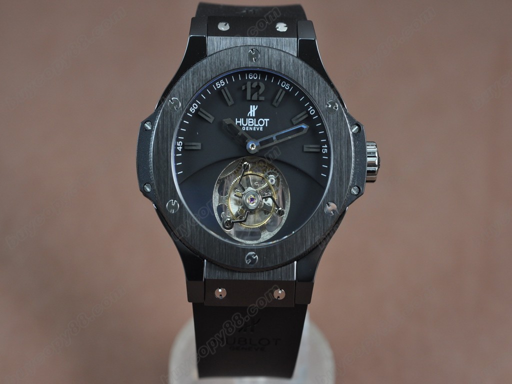 御博 【男性用】Aero Band 44mm RU/PVD Tourbillon Asian Manual 手上鏈搭載0