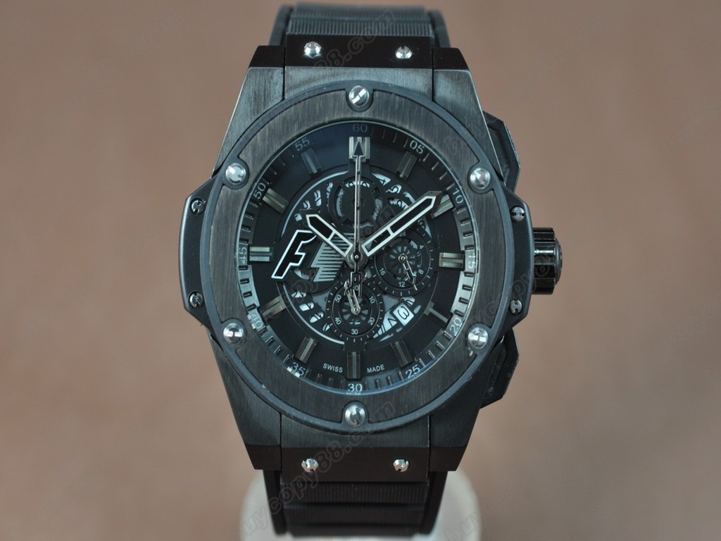 御博 【男性用】 King Power F1 48mm PVD Black Japanese 0S20 石英機芯搭載0