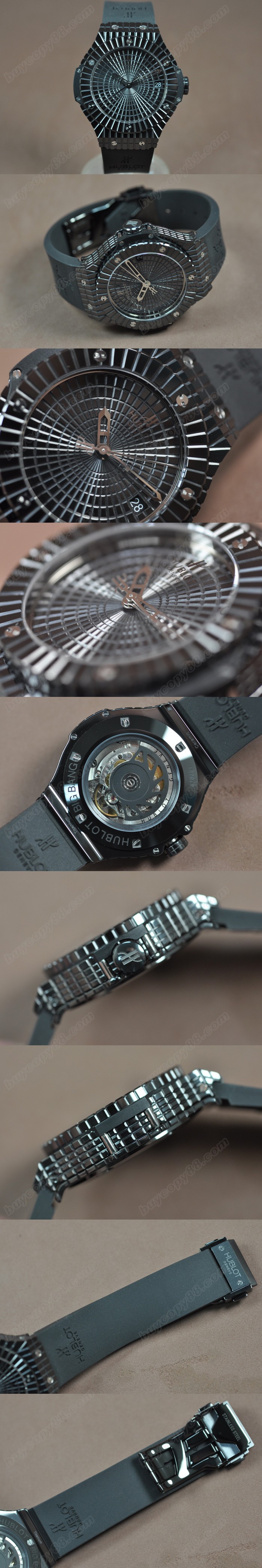 御博 Hublot Big Bang Full Ceramic Black Asian 2824 自動機芯搭載0