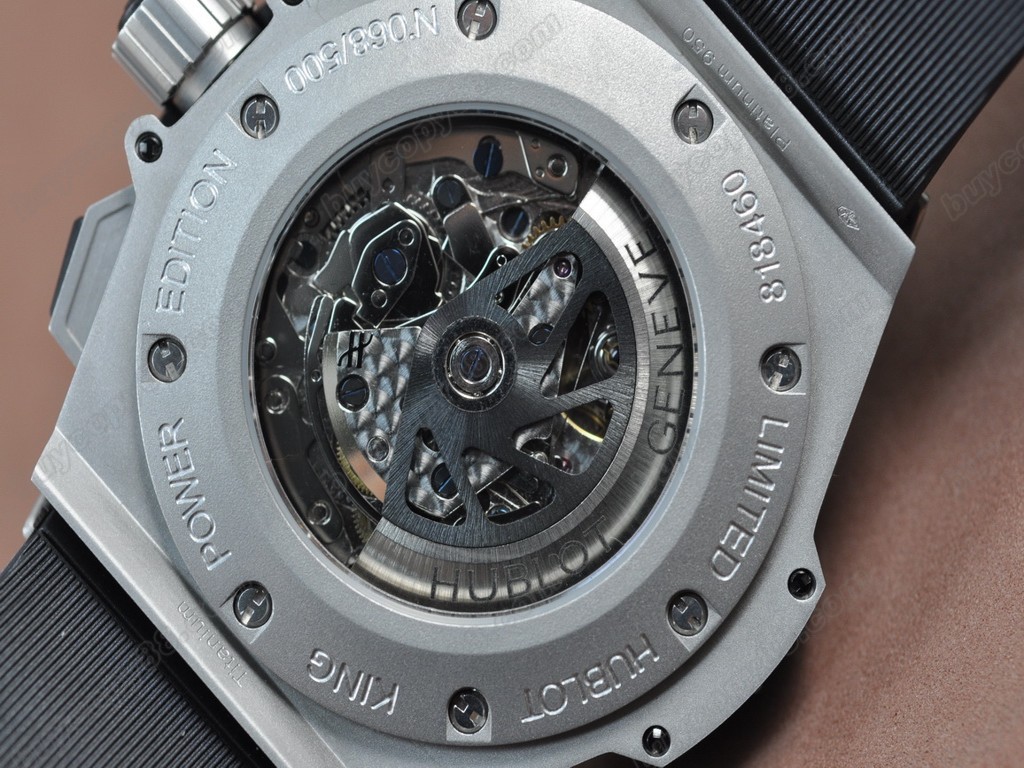 御博 【男性用】Big Bang King Power RU Black Asia7750自動機芯搭載.振頻每小時 28,800 次1