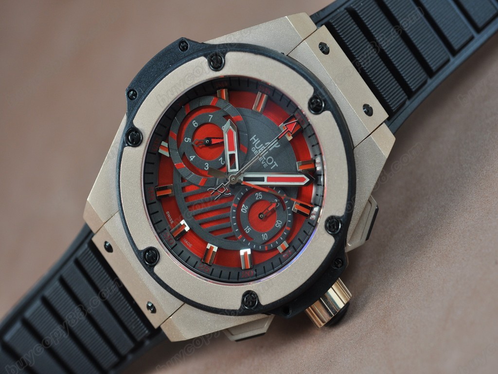 御博 【男性用】 Big Bang King Power RG/RU Red Asia 7750 自動機芯搭載.振頻每小時 28,800 次 1