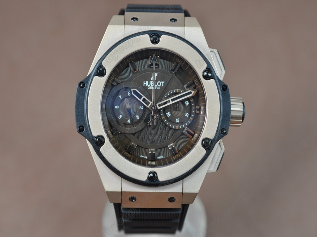 御博 【男性用】 Big Bang King Power RG/RU Brown Asia 7750 自動機芯搭載.振頻每小時 28,800 次0