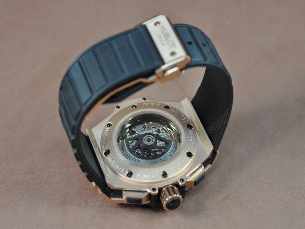 御博 【男性用】 Big Bang King Power RG/RU Brown Asia 7750 自動機芯搭載.振頻每小時 28,800 次3