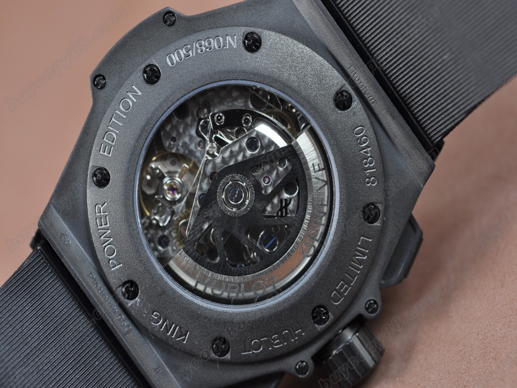 御博 【男性用】Big Bang King Power PVD/RU Black Asia 7750 自動機芯搭載.振頻每小時 28,800 次4