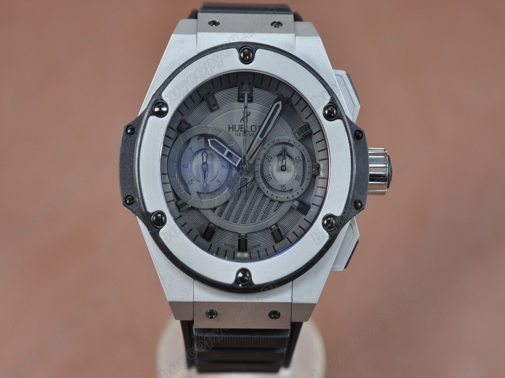 御博 【男性用】 Big Bang King Power SS/RU Black Asia 7750 自動機芯搭載.振頻每小時 28,800 次0