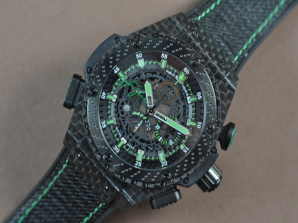 御博 【男性用】 Big Bang King Power F1 Limited Carbon case Black A-750 自動機芯搭載.振頻每小時 28,800 次2