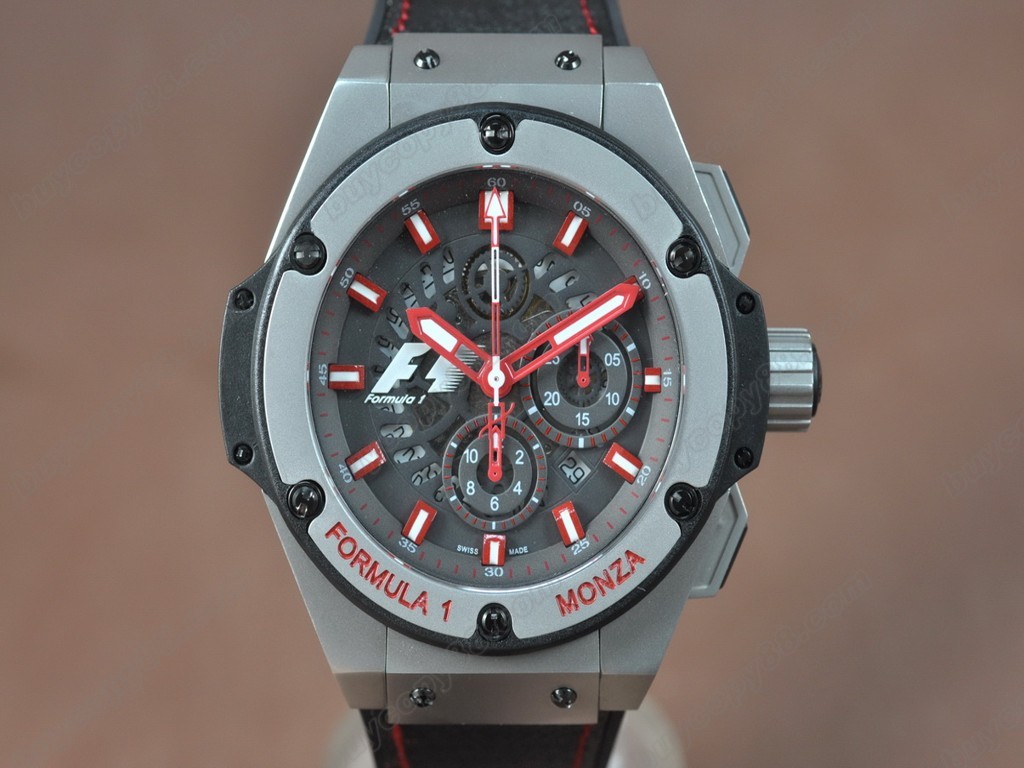 御博 【男性用】 Big Bang King Power F1 SS/LE Black dial A-7750 自動機芯搭載.振頻每小時 28,800 次0
