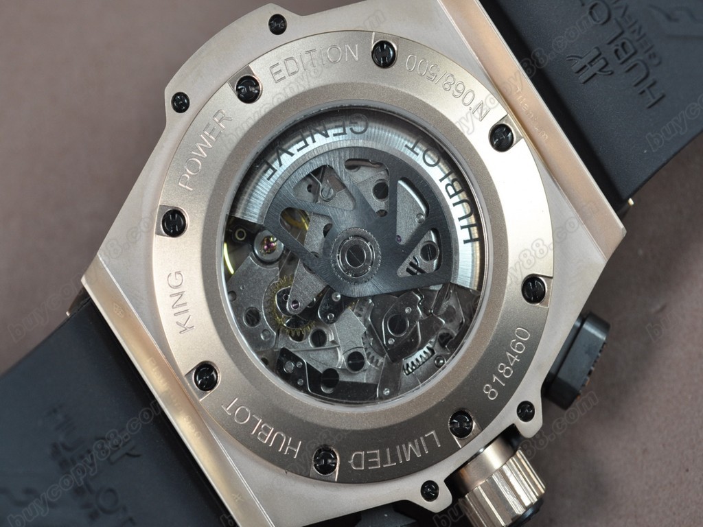 御博 【男性用】Big Bang King Power F1 RG/LE Black dial A-7750 Chrono 自動機芯搭載4