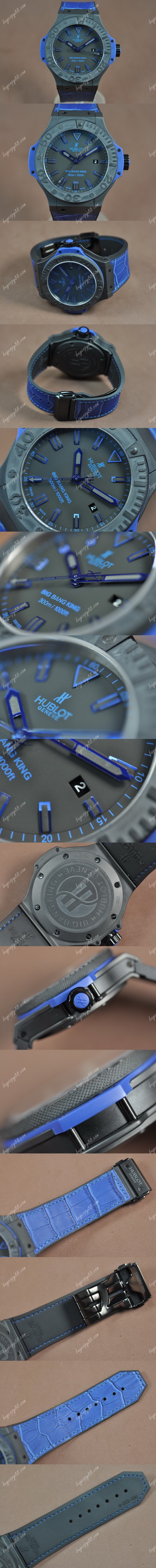 御博Hublot Big Bang King 48mm Full Ceramic Black dial A-7750自動機芯搭載0