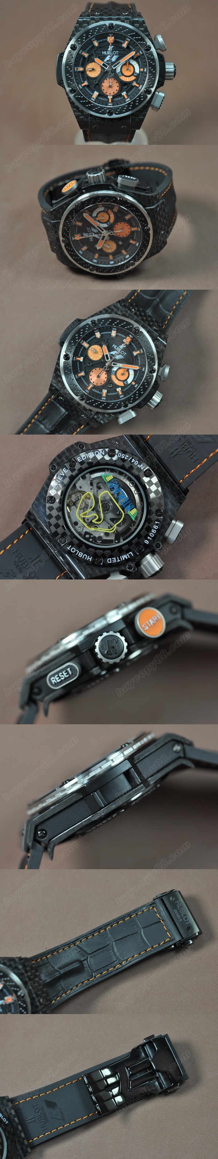 御博 Big Bang King Power F1 Limited Carbon case Black A-7750 自動機芯搭載0