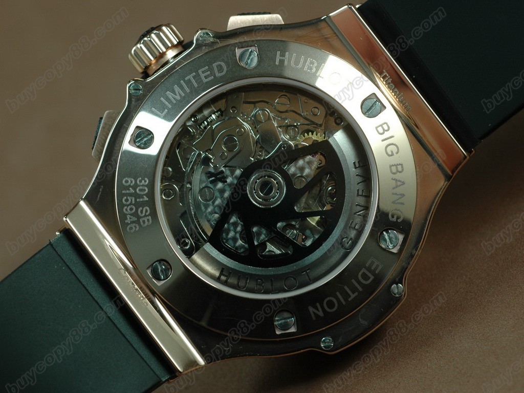 御博 【男性用】Big Bang RG/RU Rose gold dial Asian Valjoux 7750自動機芯搭載4