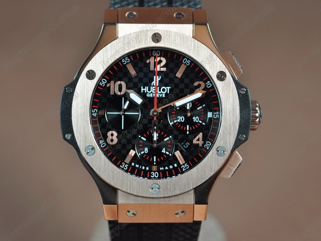 御博 【男性用】 Big Bang RG/RU Bez Black Asia 7750自動機芯搭載7