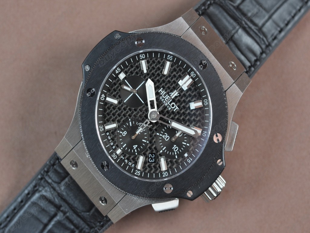 御博 【男性用】Big Bang 44mm SS/Ceramic bezel Carbon dial A-7750自動機芯搭載9