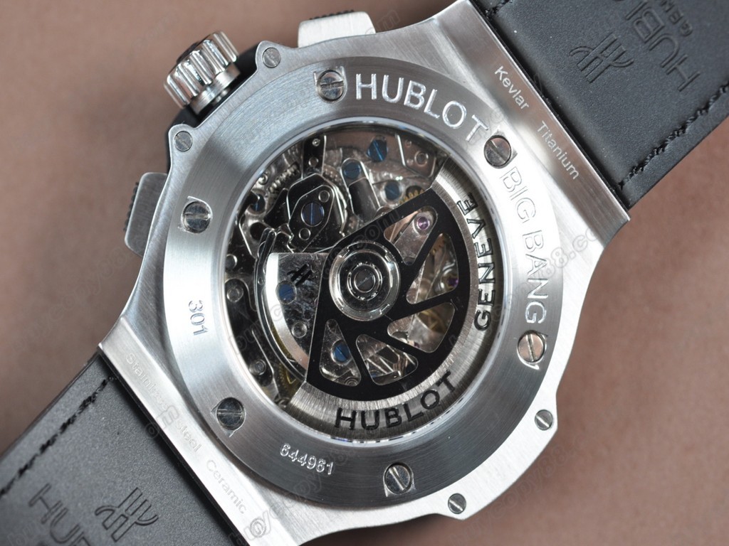 御博 【男性用】Big Bang 44mm SS/Ceramic bezel Carbon dial A-7750自動機芯搭載5