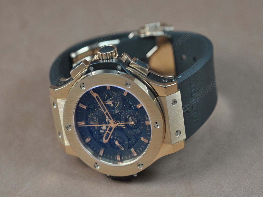 御博 【男性用】Big Bang RG Black dial A-7750 自動機芯搭載7